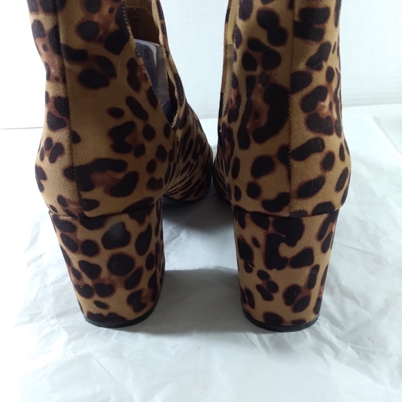 Unbranded leopard print Ankle boots Sz 9 Boho Festival Classic Western Animal Pr - Picture 9 of 14